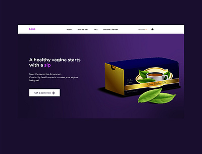 Herbal Tea Landing Page branding design landingpage ui ui ux ui design uiux ux ux ui