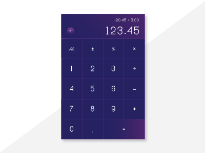 Daily UI 004 calculator daily ui gradient graphic design