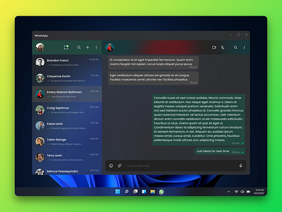 WhatsApp Concept for Windows 11