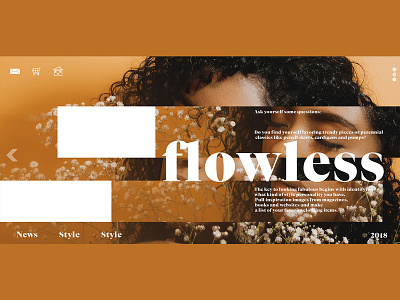 Flowless brand design fashion illustration landing page landing page design ui uiux