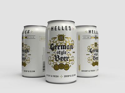 Helles German Style Beer beer beer can german helles
