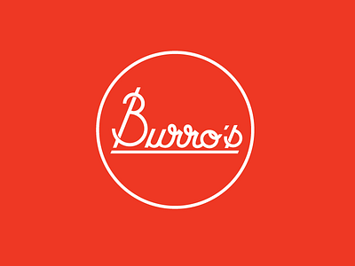 Burro's burros lettering