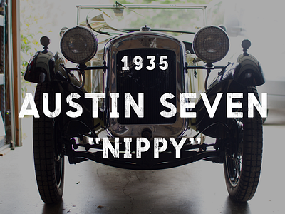 1935 Austin Seven "Nippy" Titles 1935 austin classic car