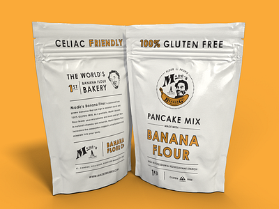 Madè's Banana Flour Pancake Mix - Package Design