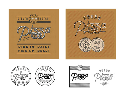 Shore Pizza Box/Badge Concepts beach coastal pizza