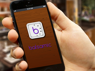 Balsamic Splash Screen cooking ios recipes