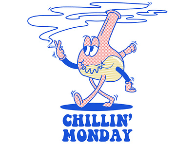 Chillin branding design graphic design illustration logo merch t shirt tees typography vector