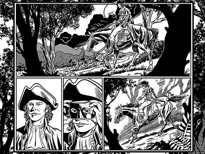 The Dandy Highwayman Page 1 Detail anthony summmey bomb scares comic art comic book comic book illustration highwayman horror comic horror comic anthology summey illustration the dandy highwayman time bomb comics