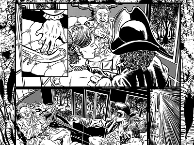 The Dandy Highwayman Page 3 Detail bomb scares comic art comic book comic illustration highwayman hooor comic horror anthology sequential art the dandy highwayman time bomb comics