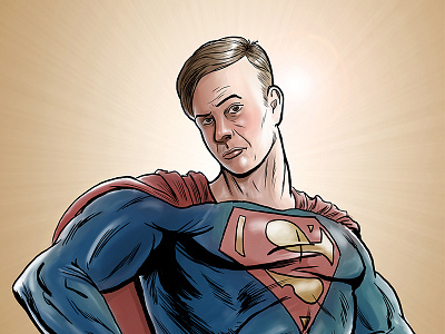 Supermancommission comic art comic book art commission manga studio photshop superman