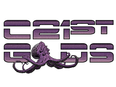 C21st Gods Logo Design comic book cthulhu graphic novel horror logo design rosarium publishing sci fi science fiction