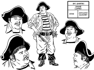 Jaime Lopez En Garde! Charcater Design character design comic book art concept art en garde! graphic novel summey illustration