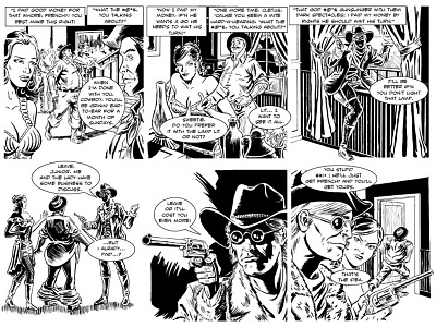 Deadeyestrips comic book illustration sequential art