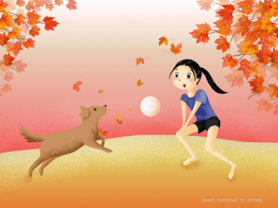 Autumn design illustration photoshop