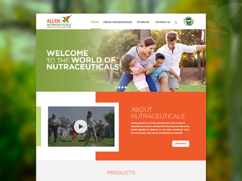 Allen Nutraceuticals by Sai rohith on Dribbble