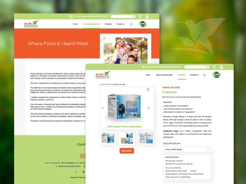 Allen Nutraceuticals by Sai rohith on Dribbble