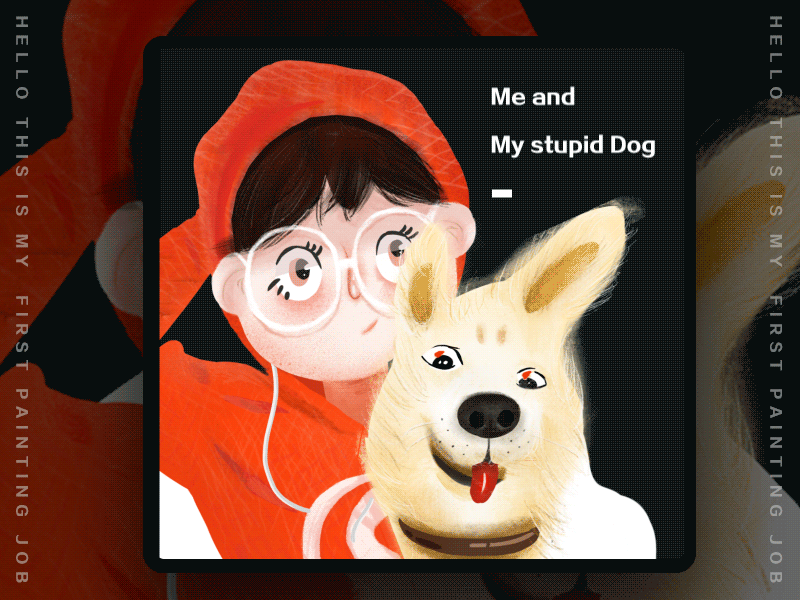 Me and My Stupid Dog animation design typography ui website