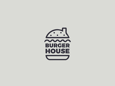 Logo design adobe burger design designing dribble dubut house logo