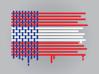 America! america drips flag freedom t shirt usa weave