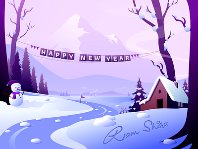 New Year Greetings 2023 concept design figma graphic greeting illustration new year vector