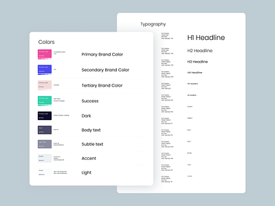 Design System - Color Scheme & Typography