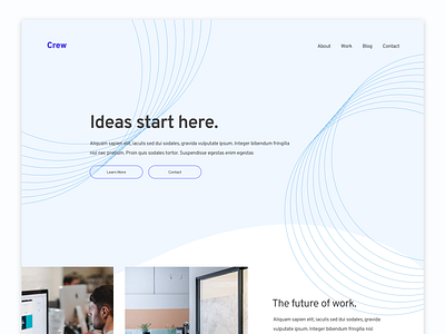 Landing Page Concept branding clean color concept design flat identity illustration layout logo minimal mobile type typography ui ux web website