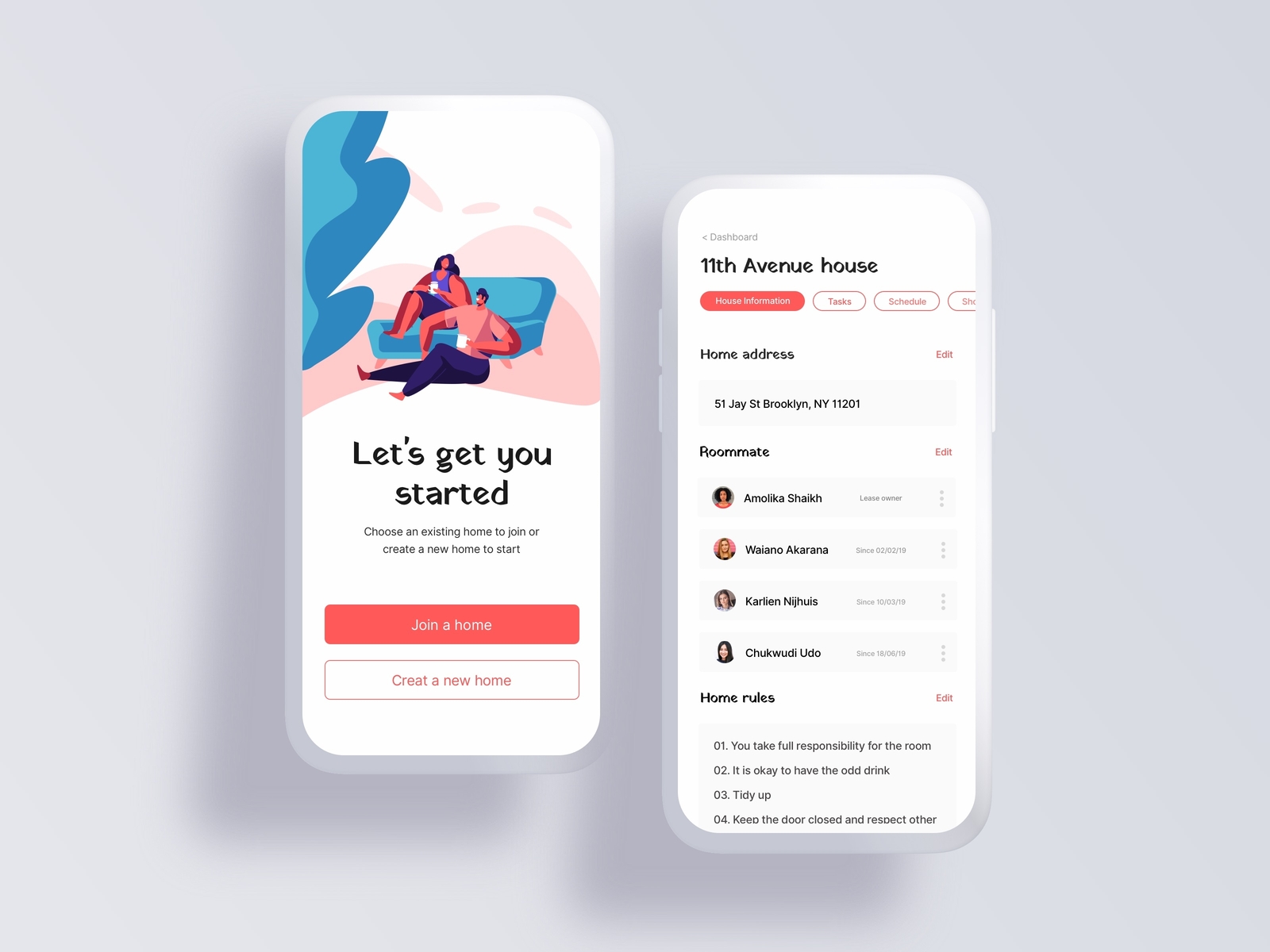 Roommmate App Concept By Yeri Hwang On Dribbble   App 4x 