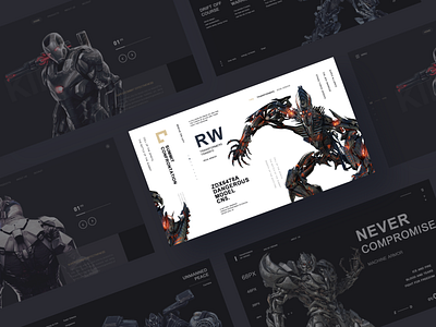 Mecha Alliance 03 design game machine armor ps sketch ui web