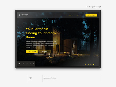 Great Realty Landing Page design ui ui design ux web design