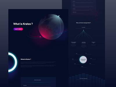 Limitless abstract earth ui website