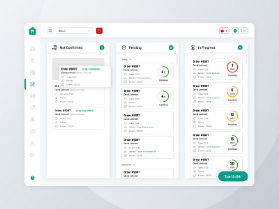 Food Ordering App: Restaurant Dashboard clean dashboard design development food food app foodanddrink foodapp ordering orderingapp ui uidesign ux uxui vivid