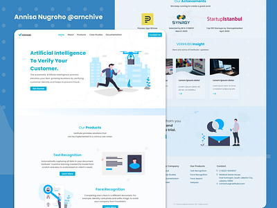 VERIHUBS Company Profile Website figma illustration ui website