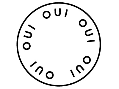 Logo for Oui design graphic logo