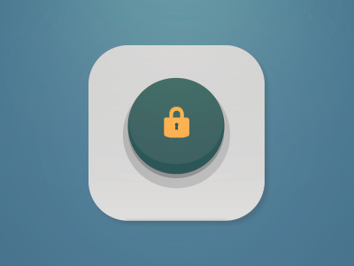 Isolation Icon app button emergency icon isolation lock padlock