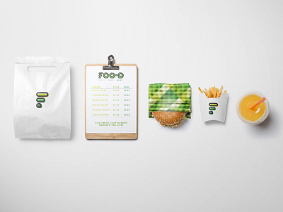 Foo-D Branding 3d branding fast food healthy logo printing restaurant slogan tagline technology