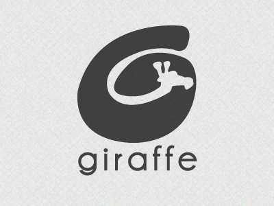 Giraffe giraffe logo negative space