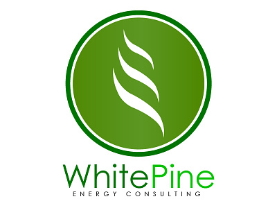 White Pine Energy Consulting Logo (progression) consulting energy logo pine white
