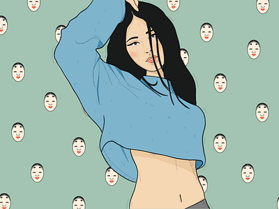 Ko-omote - Illustration character design girl illustration ipad pro procreate