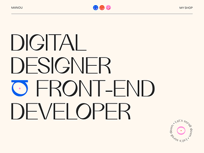 Portfolio art branding design minimal portfolio trend typography ui vector web webdesign website