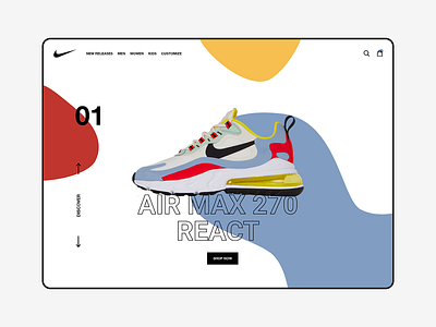 Nike Air Max 270 - Redesign branding design nike nike air nike air max ui ux web webdesign website