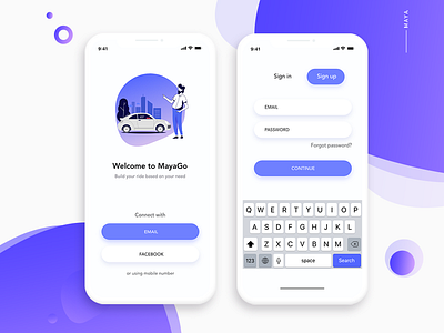 Welcome screen of Ride App which i am working currently animation app art brand branding character clean design gif icon icons illustration illustrator ios minimal mobile typography ui ux website