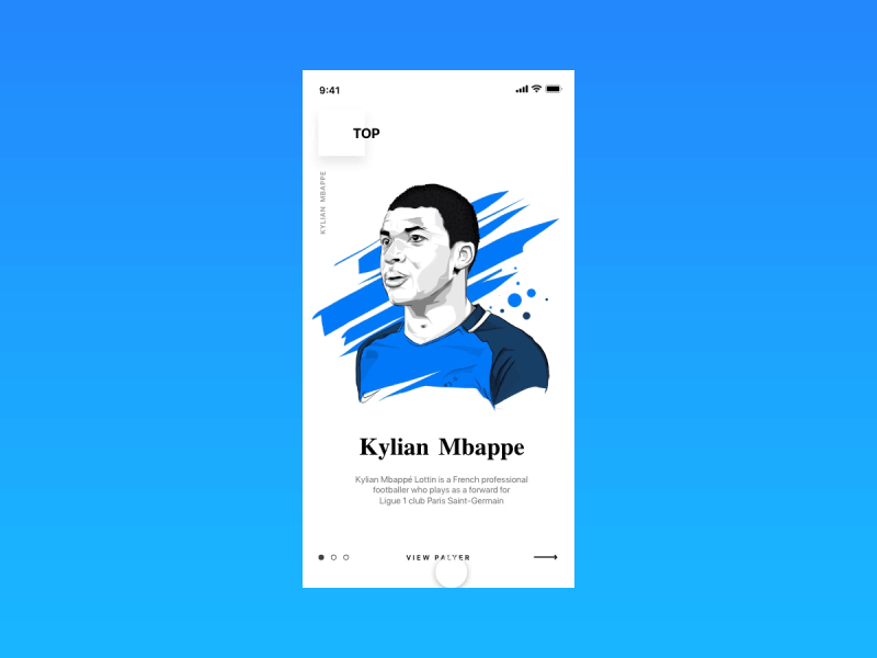 Kylian Mbappe animation app art brand branding character clean design gif icon icons illustration illustrator ios minimal typography ui ux web website