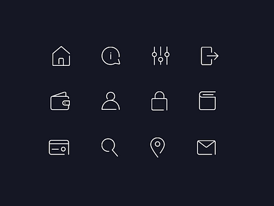 Minimalistic Icons - Ride App