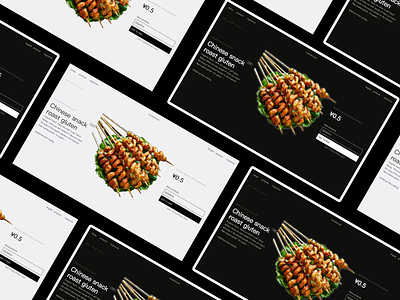 Daily design 6/100 - Baked gluten Website webdesign ui web 美味的食物