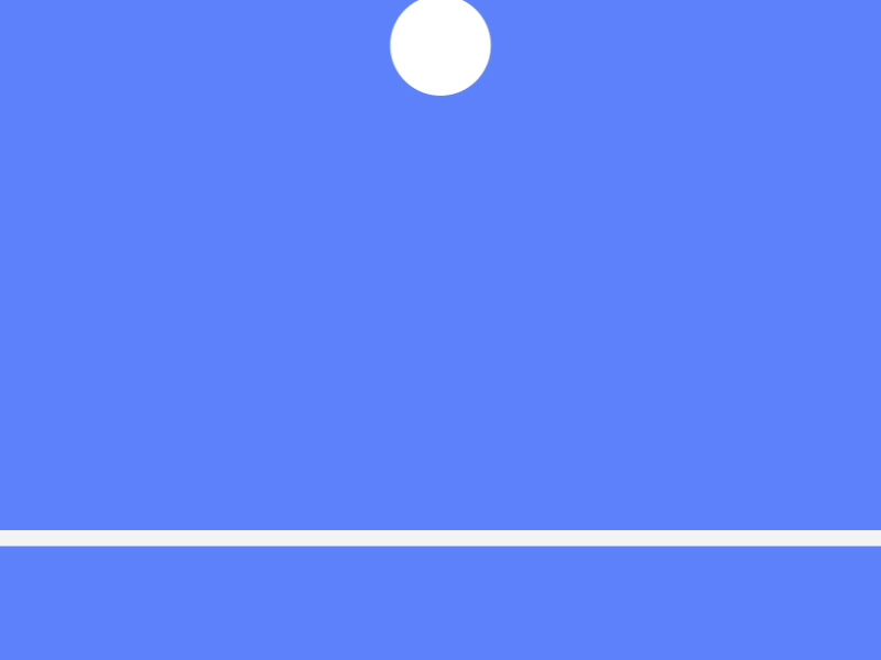 Daily design 16/100-The effect of small ball bounce deformation after effects app ui