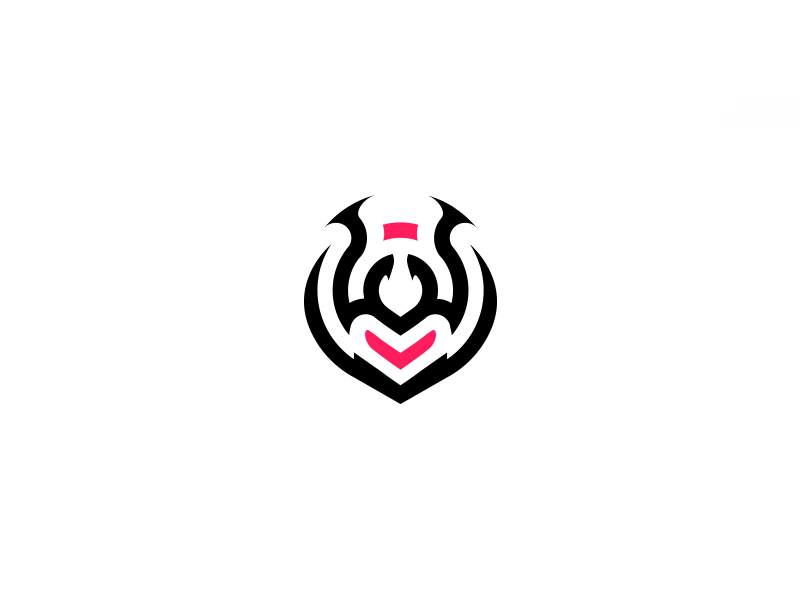 Abstract "V" or "U" Logo premade art esports branding logo