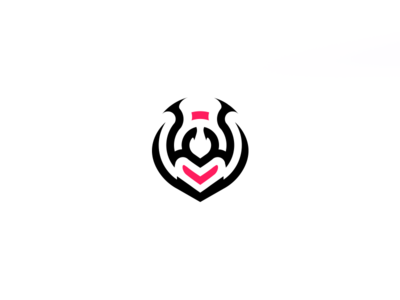 Abstract "V" or "U" Logo