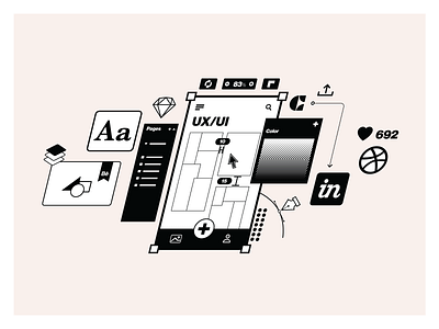 App'n'roll – services illustrations branding clean craft develpment dribbble illustration illustrator linear mobile pixel perfect services sketch ui ux