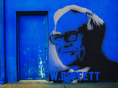 Warren Buffett Grafiti banksy characters illustration portrait spraypaint street art texture wall