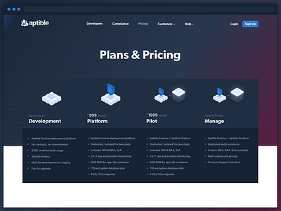 Aptible Pricing Plans